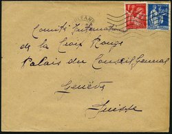 FRANKREICH FELDPOST 1943, Zensierter Gefangenenbrief Mit Zensurstreifen Des Oberkommandos Wehrmacht Von ORLEANS Nach Gen - Militärstempel Ab 1900 (ausser Kriegszeiten)