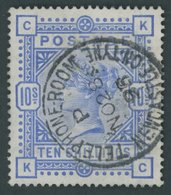 GROSSBRITANNIEN 84ax O, 1884, 10 Sh. Ultramarin, Kabinett, Mi. (300.-) - Other & Unclassified