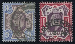 GROSSBRITANNIEN 112/3 O, 1902, 9 Und 10 P. König Eduard VII, 2 Kabinettwerte, Mi. 80.- - Other & Unclassified