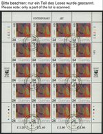 GUERNSEY KB O, 1976-94, Europa, Bis Auf 1977 Alle 18 Kleinbogensätze Komplett, U.a. Mit Mi.Nr. 608-11, Pracht, Mi. 716.- - Guernsey