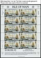 INSEL MAN KB O, 1976-94, Europa, Bis Auf 1977 Alle 18 Kleinbogensätze Komplett, Pracht, Mi. 520.- - Isle Of Man