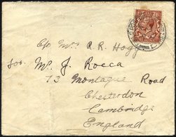 BRITISCHE MILITÄRPOST 129 BRIEF, 1922, 11/2 P. König Georg V Mit K2 FIELD POST OFFICE/D 41 Auf Feldpostbrief Nach Cambri - Usados