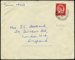 BRITISCHE MILITÄRPOST 261 BRIEF, 1954, 21/2 P. Karminrot Mit K2 FIELD POST OFFICE/158 Auf Feldpostbrief Nach London Und  - Used Stamps