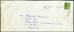 BRITISCHE MILITÄRPOST 687 BRIEF, 1976, 81/2 P. Dunkelolivgrün Auf Brief An Den Gefangenen Hampson, Im Magilligan-Konzent - Gebraucht