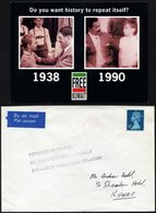 BRITISCHE MILITÄRPOST 1168 BRIEF, 1990, 32 P. Schwärzlichtürkisblau Auf Brief Nach Kuwait Mit Stempel RETURNED TO SENDER - Gebraucht