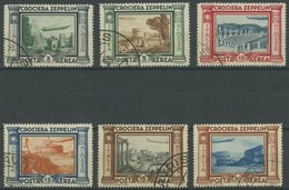 ITALIEN 439-44 O, 1933, Graf Zeppelin, Eckstempel, Prachtsatz - Used