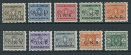 MILITÄRPOST-G.N.R. 44-53 **, 1934, Portomarken, Postfrisch, 10 Prachtwerte, Mi. 755.- - Unclassified