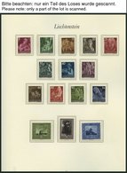 SAMMLUNGEN, LOTS **, Postfrische Sammlung Liechtenstein Von 1946-88 Mit Mittleren Ausgaben Im Borek Falzlosalbum, Ab 196 - Sammlungen