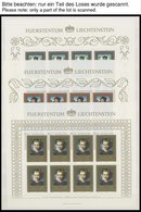 LOTS **,o,Brief , Dublettenpartie Liechtenstein Von 1969-88, Dabei Kleinbogen Und Einige FDC`s, Vieles Postfrisch Und Ge - Verzamelingen