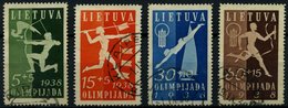 LITAUEN 417-20 O, 1938, Nationale Sportspiele, Prachtsatz, Mi. 60.- - Litouwen