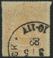 LUXEMBURG 23b O, 1871, 40 C. Mattorange, Pracht, Mi. 100.- - Andere & Zonder Classificatie