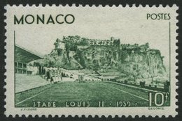 MONACO 189 *, 1939, 10 Fr. Einweihung Des Louis II. Stadions, Falzrest, Pracht - Andere & Zonder Classificatie