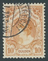 NIEDERLANDE 66 O, 1905, 10 G. Dunkelorange, Pracht, Mi. 700.- - Pays-Bas