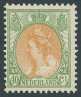 NIEDERLANDE 97 **, 1920, 40 C. Grün/orange, Pracht, Mi. 120.- - Paesi Bassi