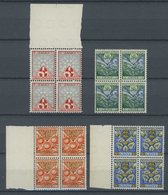 NIEDERLANDE 192-95A VB **, 1926, Provinzwappen II, Gezähnt K 121/2, In Viererblocks, Postfrischer Prachtsatz, Mi. 128.- - Nederland