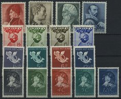 NIEDERLANDE * , 1935-37, Mi.Nr. 282-85, 287-90, 297-300, 308-12, Falzrest, 4 Prachtsätze - Nederland