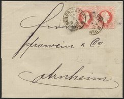 ÖSTERREICH 37II Paar BRIEF, 1880, 5 Kr. Rot, Feiner Druck, Im Waagerechten Paar Auf Brief Von SEILERSTATTE WIEN Nach Arn - Andere & Zonder Classificatie