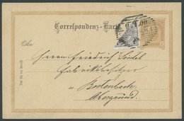 ÖSTERREICH 1867-1918 69H BRIEF, 1900, 1 H. Lebhaftbraunpurpur/schwarz, Diagonal Halbiert Als Zusatzfrankatur Auf 2 Kr. G - Altri & Non Classificati