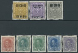 ÖSTERREICH 1867-1918 ** , 1917/8, Kaiser Karl I Und Flugpost, Postfrisch, 2 Prachtsätze (Mi.Nr. 221-24a,b,225-27y), Mi.  - Andere & Zonder Classificatie