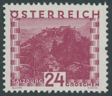 ÖSTERREICH 1918-1938 505vL **, 1930, 24 G. Dunkelrosakarmin Mit Senkrecht Versetztem Zahnloch, Postfrisch, Pracht, Mi. 9 - Sonstige & Ohne Zuordnung