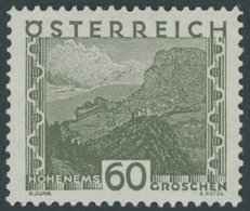 ÖSTERREICH 1918-1938 509 **, 1929, 60 G. Hohenems, Postfrisch, Pracht, Mi. 160.- - Andere & Zonder Classificatie