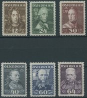 ÖSTERREICH 1918-1938 617-22 **, 1935, Heerführer, Postfrischer Prachtsatz, Mi. 180.- - Otros & Sin Clasificación