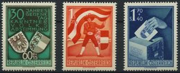 ÖSTERREICH 952-54 **, 1950, Volksabstimmung, 30 G. Stumpfe Ecke Sonst Prachtsatz, Mi. 150.- - Used Stamps