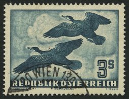 ÖSTERREICH 985 O, 1953, 3 S. Vögel, Pracht, Mi. 120.- - Usati