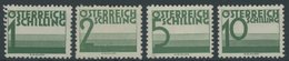 PORTOMARKEN P 155-58 *, 1925, 1- 10 S. Dunkelgrün, Falzreste, 4 Prachtwerte - Postage Due