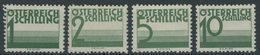 PORTOMARKEN P 155-58 *, 1925, 1- 10 S. Dunkelgrün, Falzreste, 4 Prachtwerte - Strafport