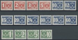 PORTOMARKEN P 159-74 **, 1935, Ziffer Und Staatswappen, Postfrischer Prachtsatz, Mi. 80.- - Postage Due