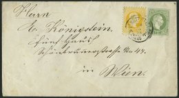 GANZSACHEN U 59,35II BRIEF, 1876, 3 Kr. Grün, Wz. 3, Umschlag Mit Zusatzfrankatur 2 Kr. Gelb, Feiner Druck, Nach Wien, P - Otros & Sin Clasificación