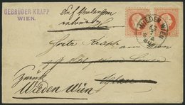 GANZSACHEN U 60I/37II BRIEF, 1880, 5 Kr. Rot, Wz. 3, Umschlag Mit Zusatzfrankatur 5 Kr. Rot, Feiner Druck, K1 WIEDEN WIE - Sonstige & Ohne Zuordnung