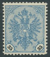 BOSNIEN UND HERZEGOWINA 26a **, 1901, 35 H. Grauultramarin/schwarz, Postfrisch, Oben Ein Kürzerer Zahn Sonst Pracht, Mi. - Bosnië En Herzegovina