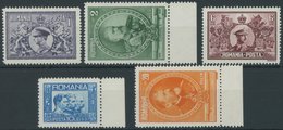 RUMÄNIEN 397-401 **, 1931, 50 Jahre Königreich Rumänien, Postfrischer Prachtsatz, Mi. 80.- - Other & Unclassified