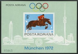 RUMÄNIEN Bl. 94 **, 1972, Block Olympische Spiele, Pracht, Mi. 110.- - Other & Unclassified