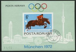 RUMÄNIEN Bl. 94 O, 1972, Block Olympische Spiele, Pracht, Mi. 110.- - Autres & Non Classés