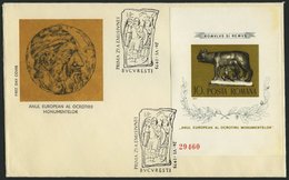 RUMÄNIEN Bl. 122 BRIEF, 1975, Block Denkmalschutzjahr Auf FDC, Feinst, Mi. 150.- - Altri & Non Classificati