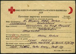 RUSSLAND 1946, Rotes Kreuz-Kriegsfangenen-Vordruckkartenbrief Von Russland Nach Deutschland, Mit Rückantwortkarte, Feins - Sonstige & Ohne Zuordnung