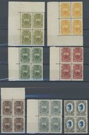 SAN MARINO 91-98 **, 1923, Rotes Kreuz Im Postfrischen Viererblock, Teils Aus Der Bogenecke, Pracht, Mi. (220.-) - Altri & Non Classificati