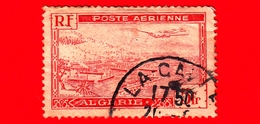 ALGERIA - Usato - 1946 - Aereo Sul Porto Di Algeri - 5 P. Aerea - Airmail