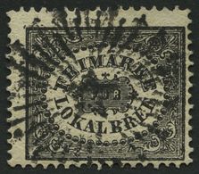 SCHWEDEN 6 O, 1856, 1 Skill. Bco. Schwarz (Facit 6a2), Pracht, Facit 4000.- Skr. - Used Stamps