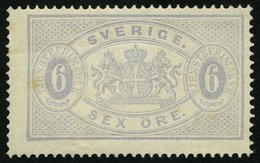 DIENSTMARKEN D 4A **, 1874, 6 Ö. Lilagrau, Gezähnt 14, Postfrisch, Kleiner Brauner Punkt Sonst Pracht, R! - Oficiales