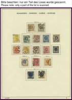 SAMMLUNGEN, LOTS O, 1872-1928, Sauberer Gestempelter Sammlungsteil (aus Mi.Nr. 17-212) Mit Guten Mittleren Ausgaben, Nac - Verzamelingen