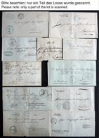 SCHWEIZ BUNDESPOST 1836-68, Sammlung Von 47 Dienstbriefen, Einige Bessere Abstempelungen, Prachtlot, Besichtigen! - Other & Unclassified