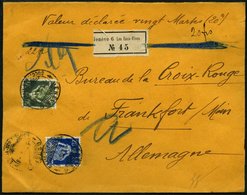 MILITÄRFELDPOST 103,107 BRIEF, 1916, Siegelbrief Eines Internierten An Das Rote Kreuz In Frankfurt/Main, Frankiert Mit 2 - Other & Unclassified