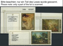 SAMMLUNGEN, LOTS **, 1974-91, Partie Fast Nur Kompletter Ausgaben, Mit Zierfeldern, Bogen- Bzw. Bogenteilen Und Kleinbog - Used Stamps