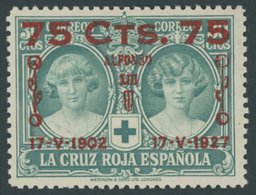 SPANIEN 344 **, 1927, 75 C. Auf 30 C. 25. Jahrestag Der Krönung II, Postfrisch, Pracht, Mi. 350.- - Otros & Sin Clasificación