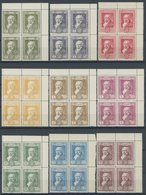 SPANIEN 464-81 VB **, 1930, Goya I In Oberen Rechten Eckrandviererblocks, Postfrischer Prachtsatz - Sonstige & Ohne Zuordnung