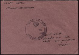 TÜRKEI 1995, Portofreier Feldpostbrief Der Türkischen UNO-Truppen, Pracht - Otros & Sin Clasificación